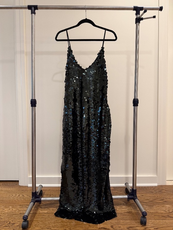 Free People Dresses & Skirts - Free People Black Sequin Maxi Dress (XS)